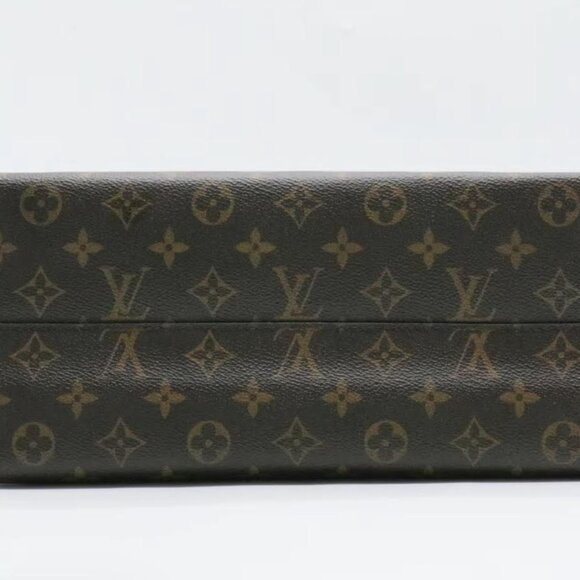 Louis Vuitton ALMA Handbag in Monogram Coated Canvas Brown Contrast Burgundy - Picture 8 of 11